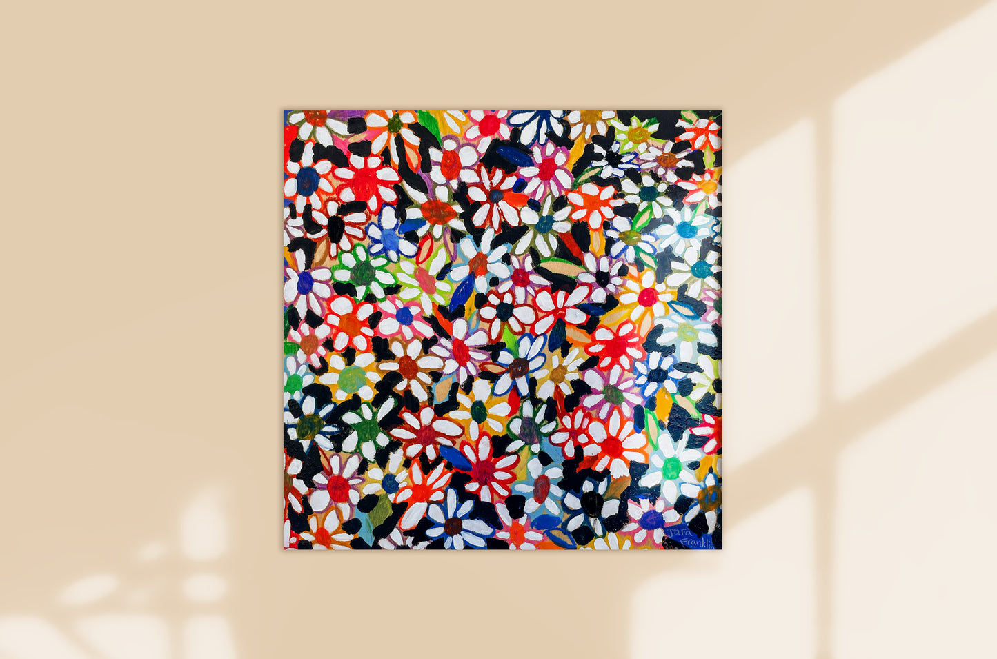 Color Fields | 12x12 in. | Original Painting on Wood