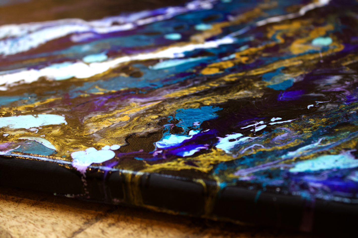 Wavelength | 16x20 in. | Abstract Ocean Painting on Canvas