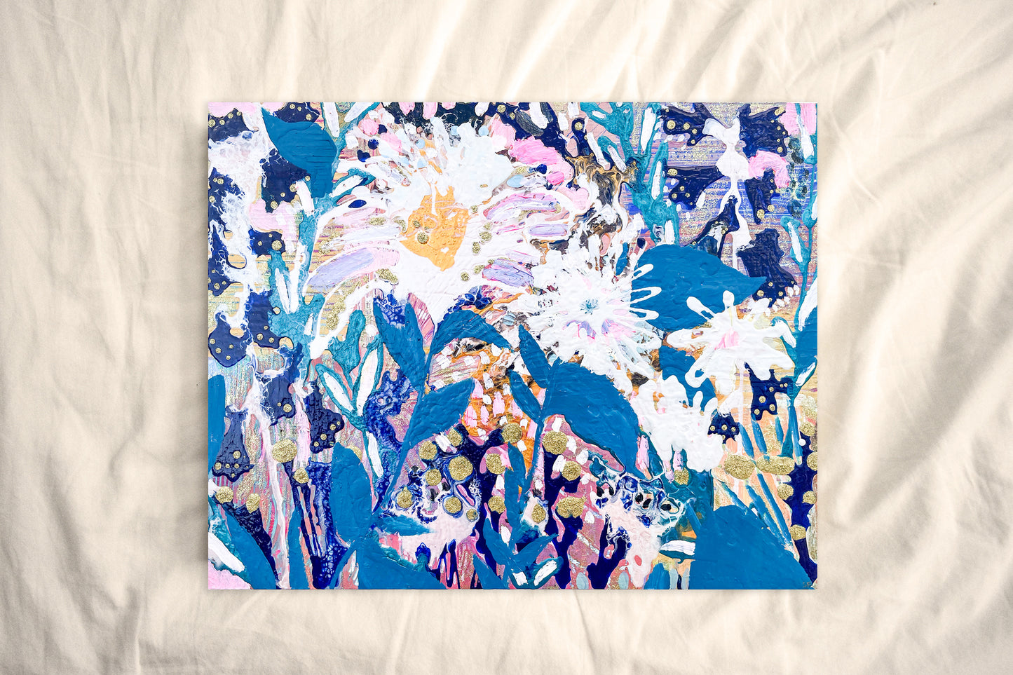 Night Shade | 18x24 in. | Abstract Painting on Wood