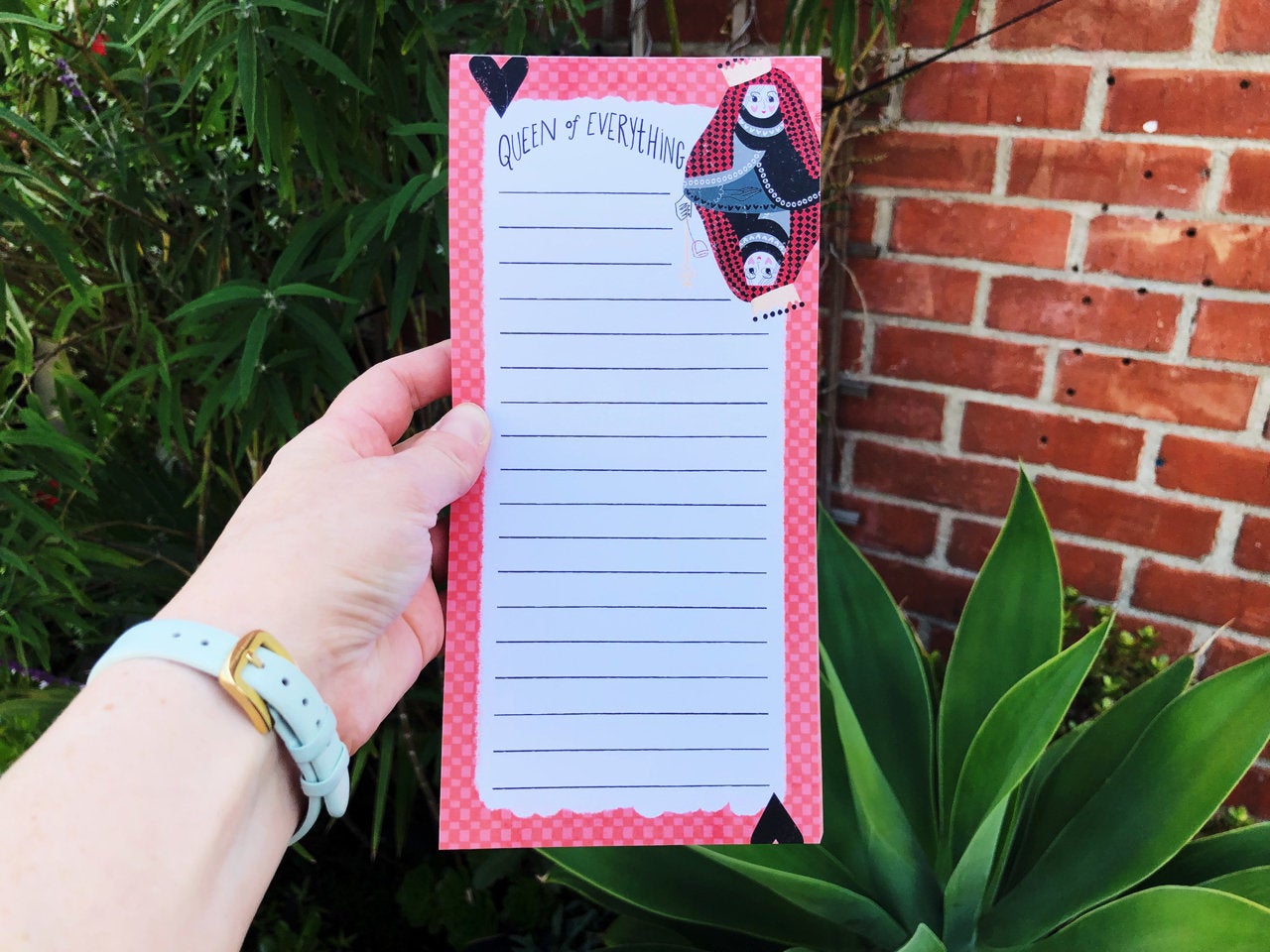 Queen of Everything Magnetic Notepad by Sara Franklin
