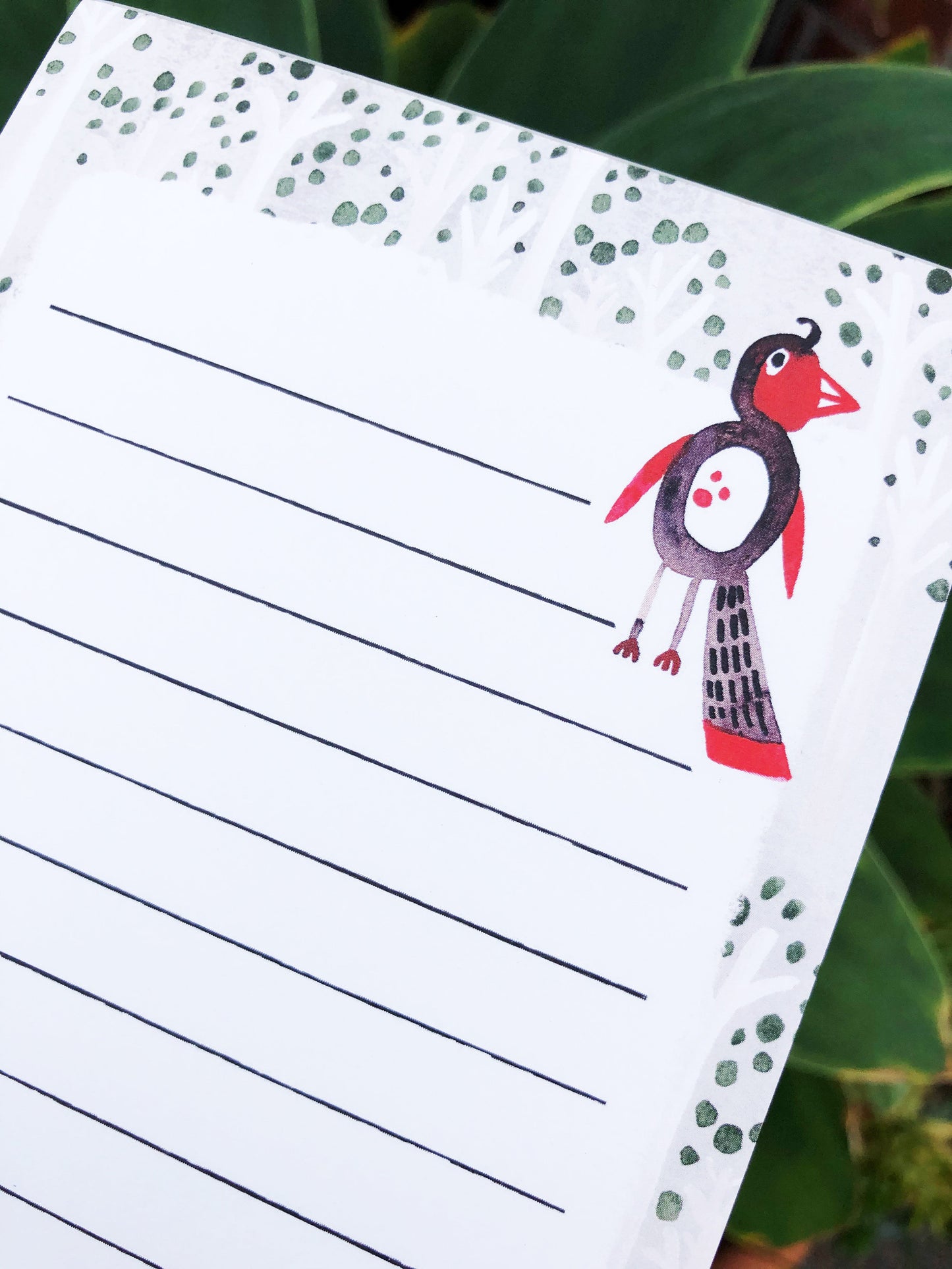 Woodland Bird Magnetic Notepad by Sara Franklin