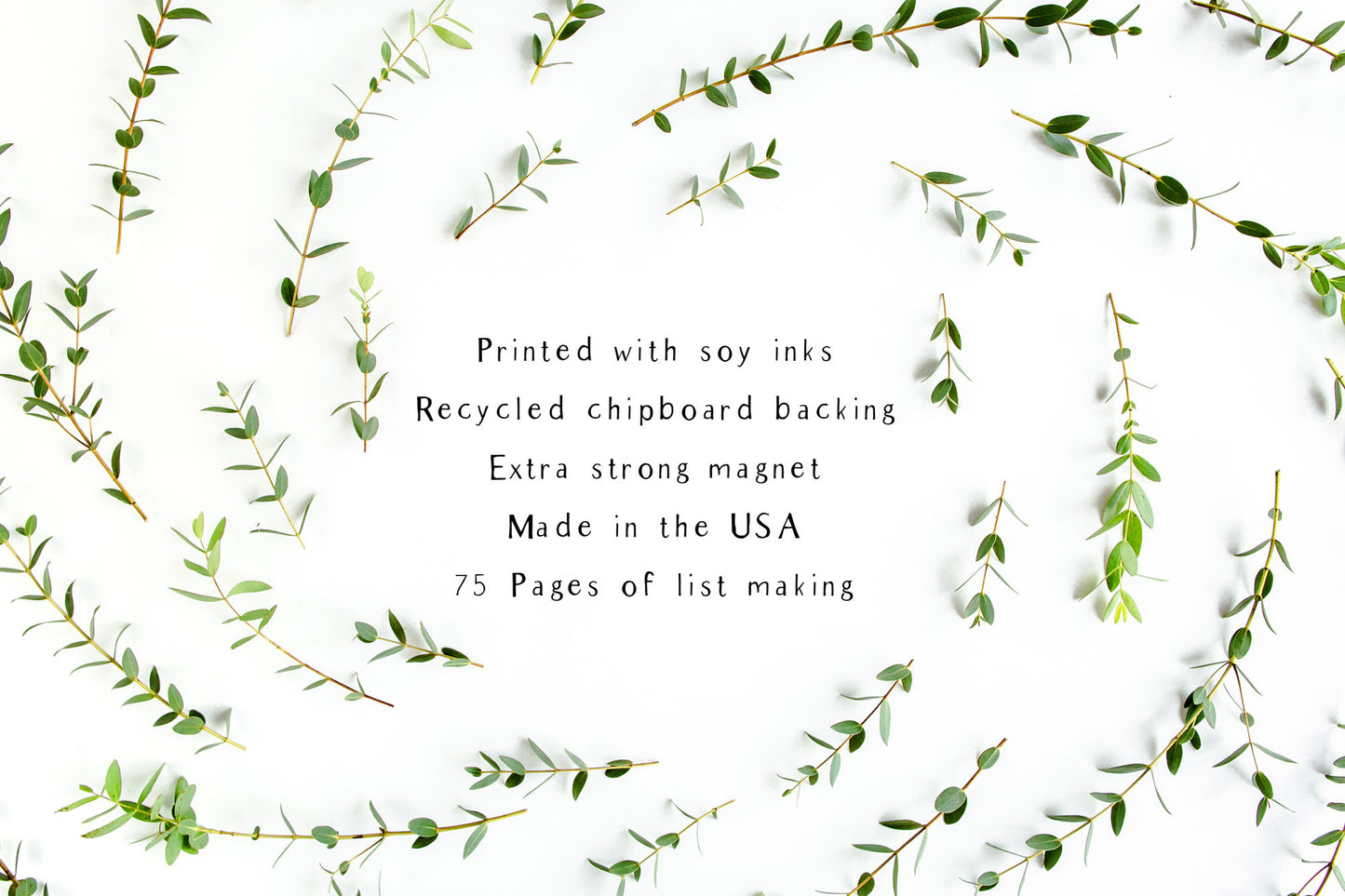 Succulents Magnetic Notepad by Sara Franklin
