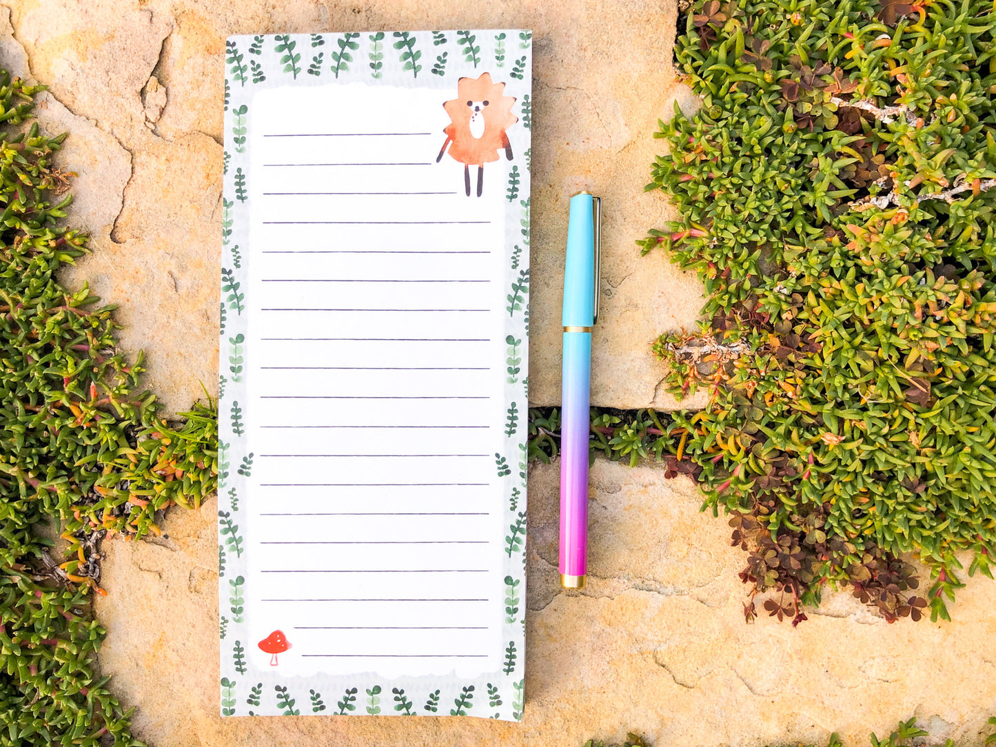 Hedgehog Magnetic Notepad by Sara Franklin