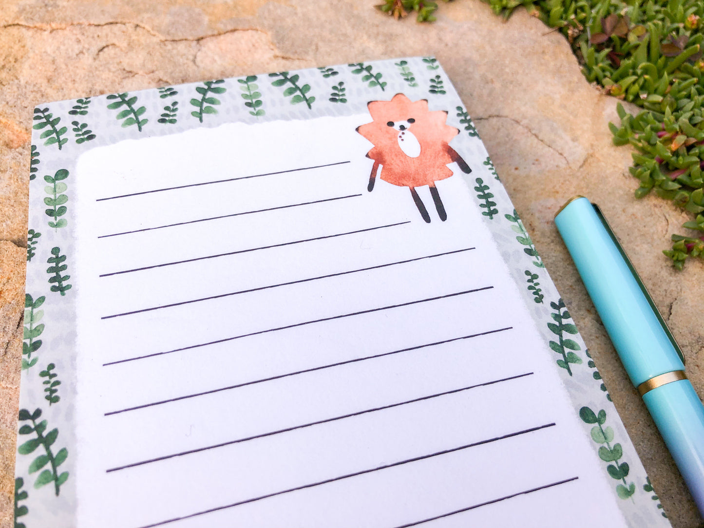 Hedgehog Magnetic Notepad by Sara Franklin