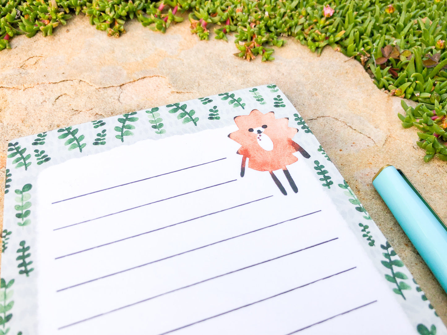 Hedgehog Magnetic Notepad by Sara Franklin