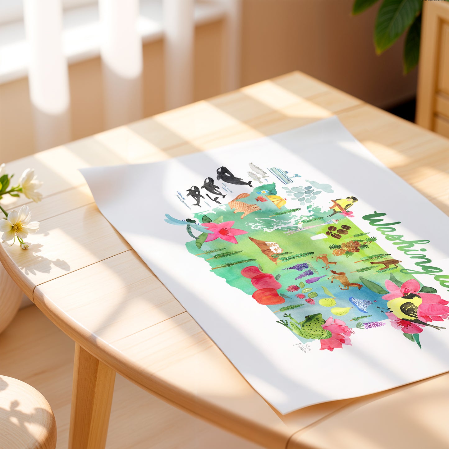 a picture of a table with flowers on it