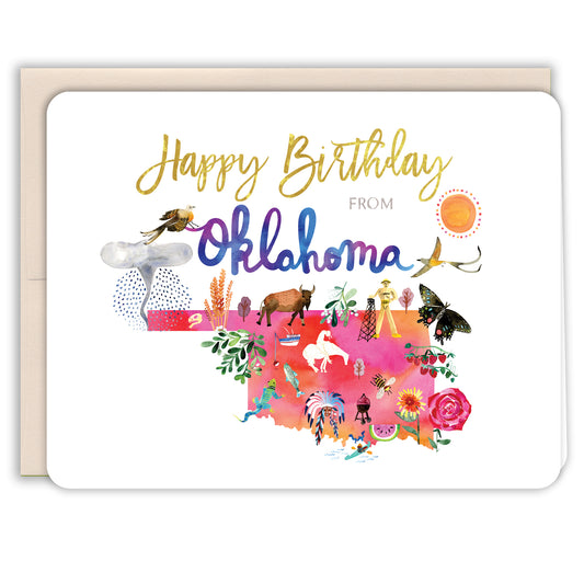 Happy Birthday Oklahoma Card