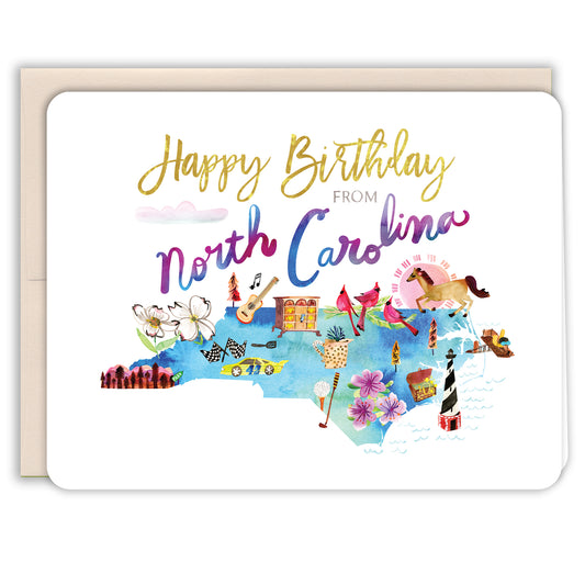 Happy Birthday North Carolina Card