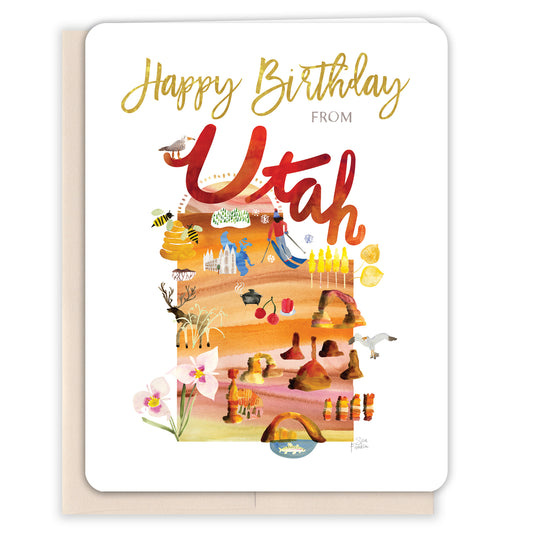Happy Birthday Utah Card