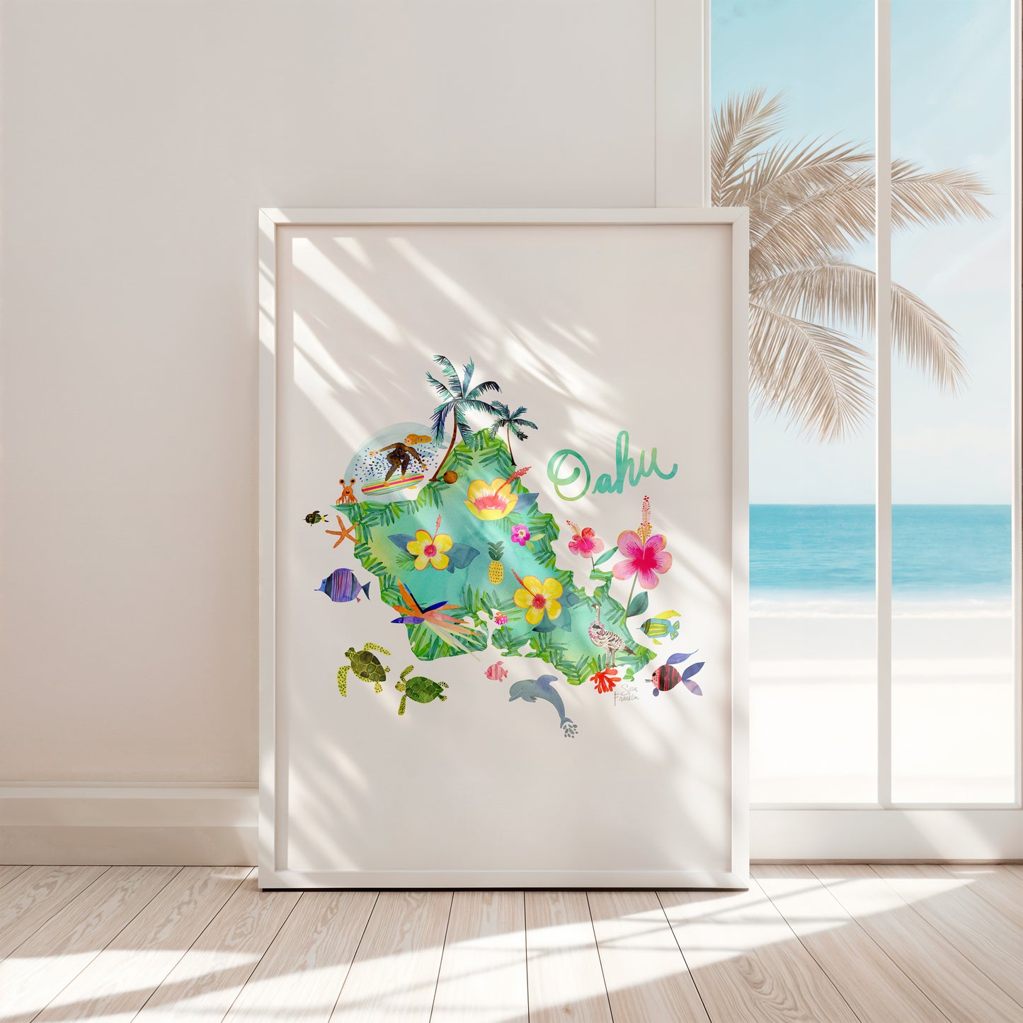 a picture of a picture of a tropical island