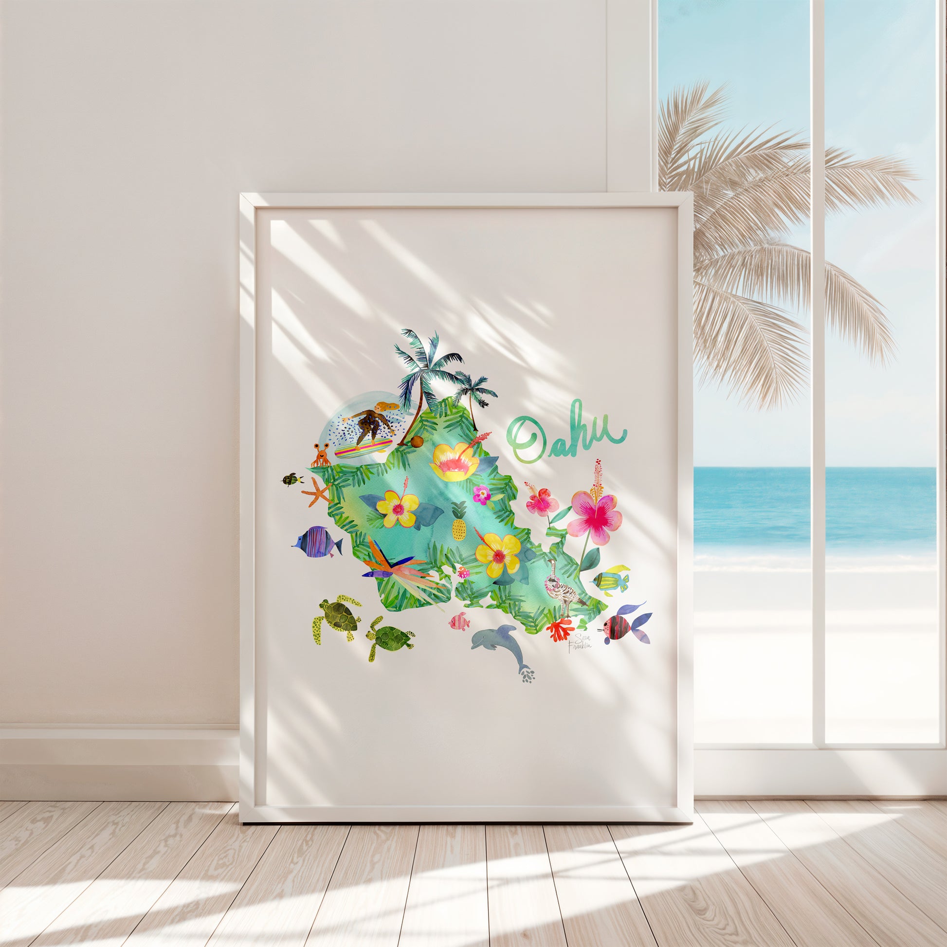 a picture of a picture of a tropical island