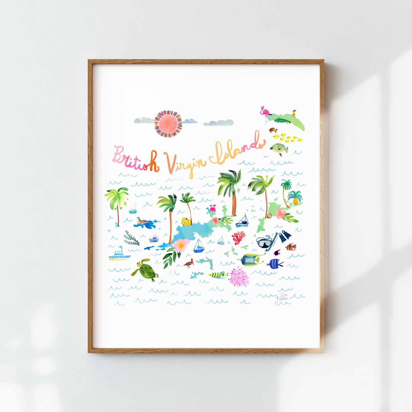 a picture of a poster hanging on a wall