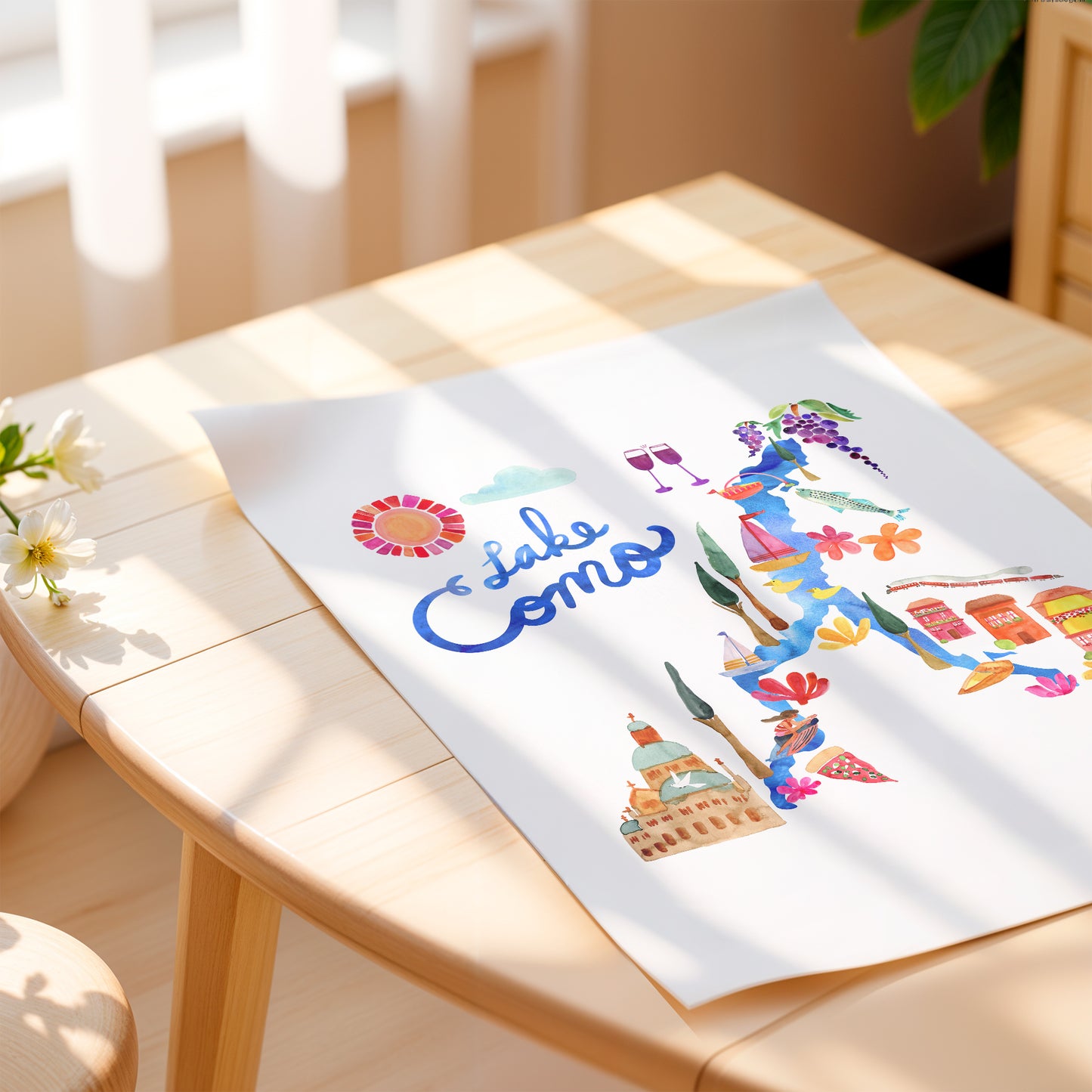 a picture of a table with some flowers on it