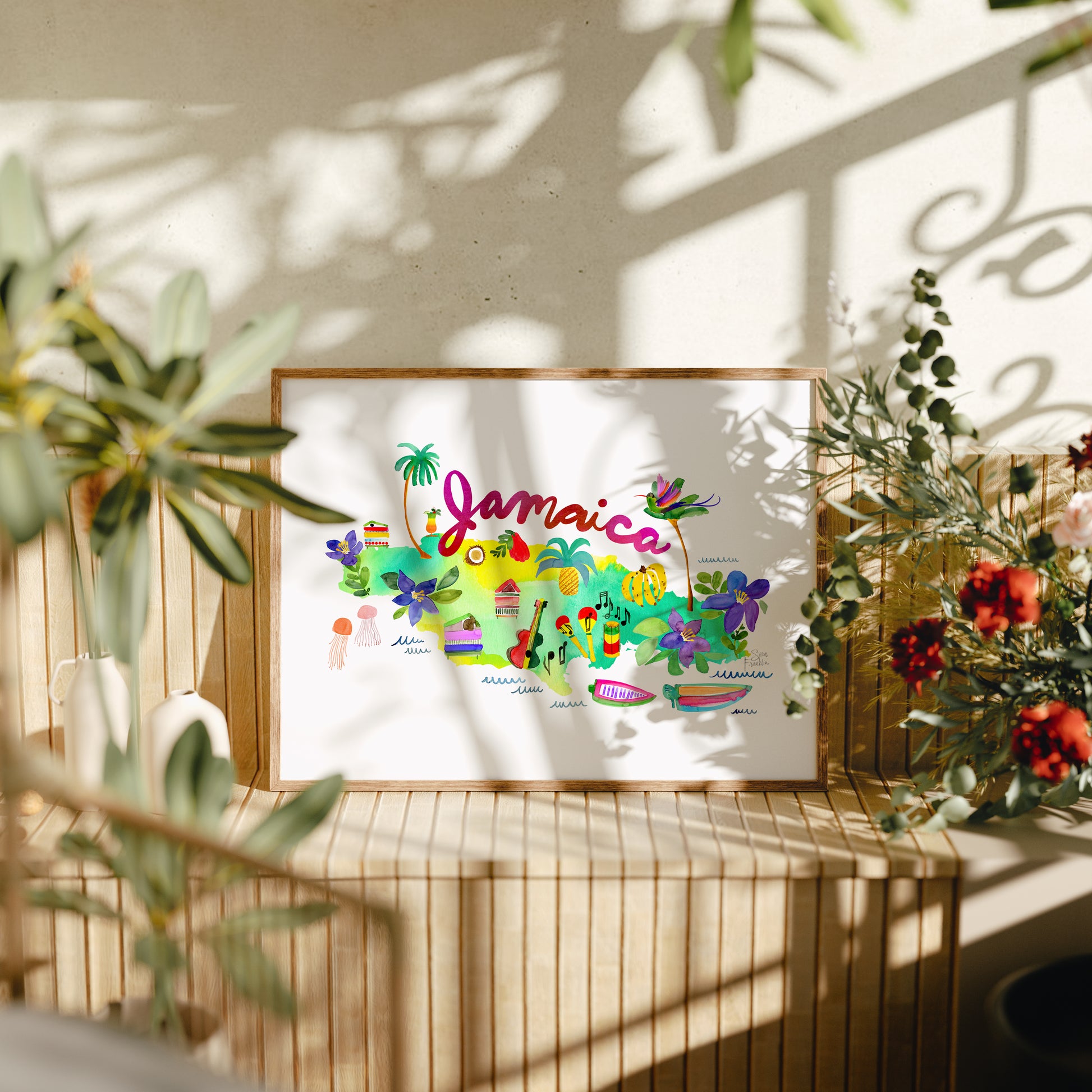a picture of a picture of a plant on a table