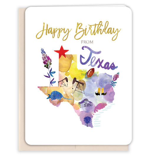 Happy Birthday Texas Card