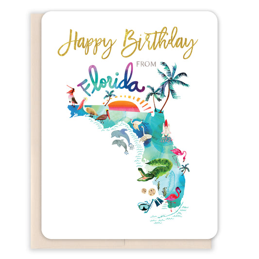 Happy Birthday Florida Card