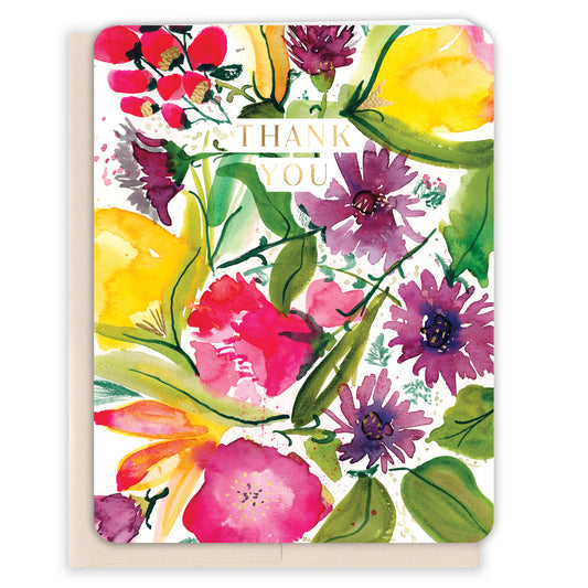 Refreshed Florals Thank You Card