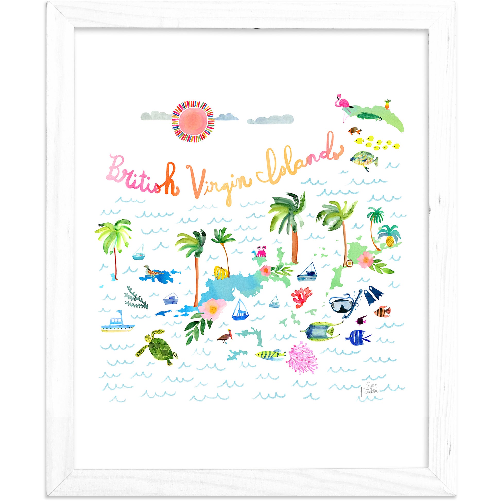 a picture of a beach scene with the words british virgin islands