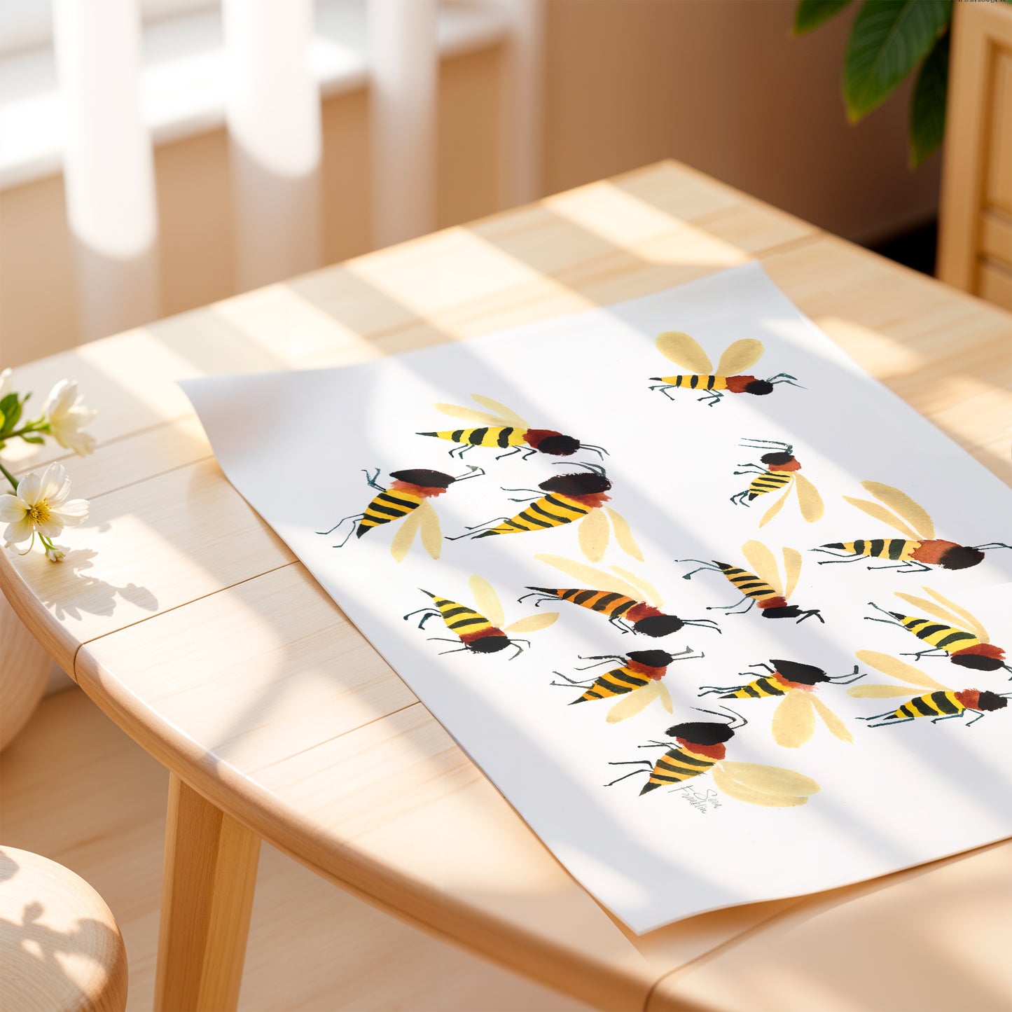 Bees Fine Art Print