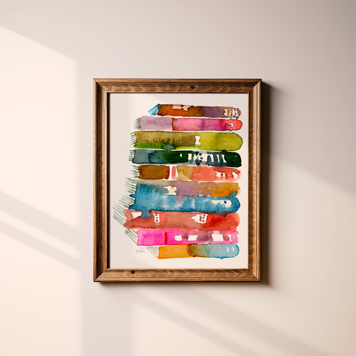 Book Stack Fine Art Print | Cozy Wall Art