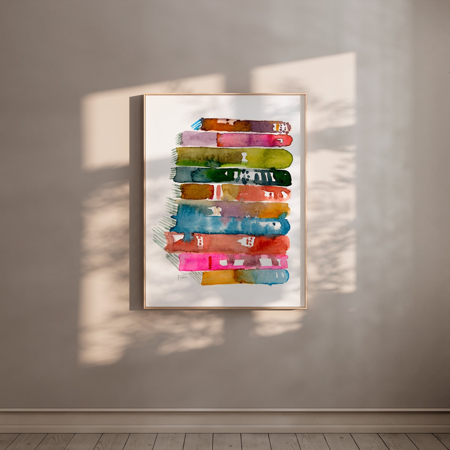 Book Stack Fine Art Print | Cozy Wall Art