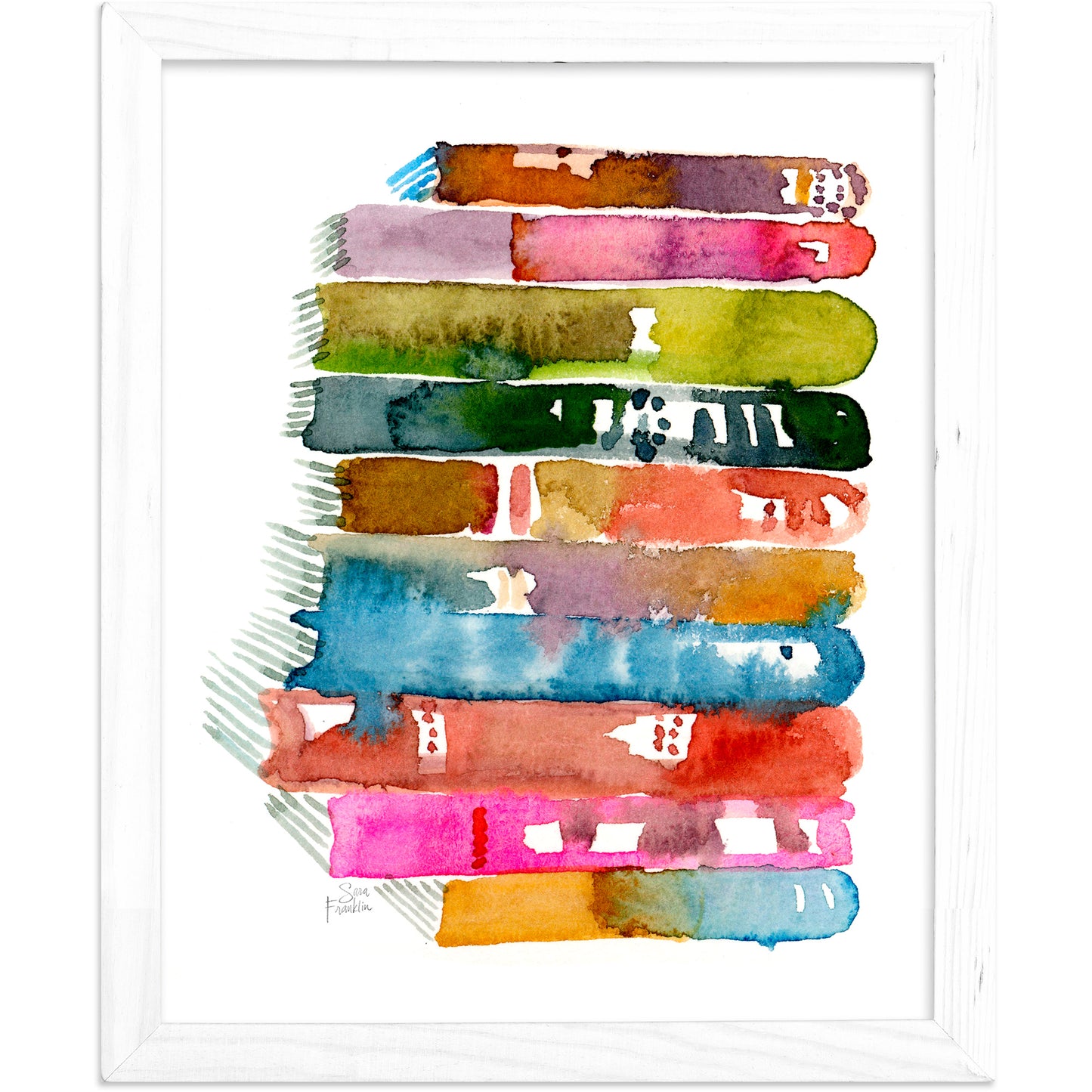 Book Stack Fine Art Print | Cozy Wall Art