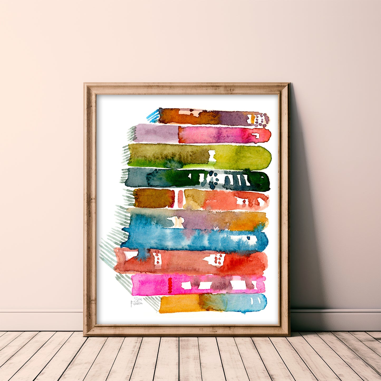 Book Stack Fine Art Print | Cozy Wall Art