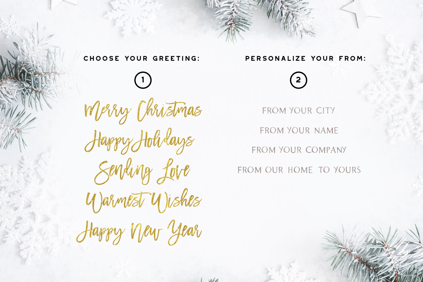 Custom New York Map Holiday Card