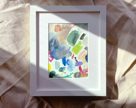 Dance Of The Shadows | 5x7 Framed Original Watercolor | 9x12 in. Frame