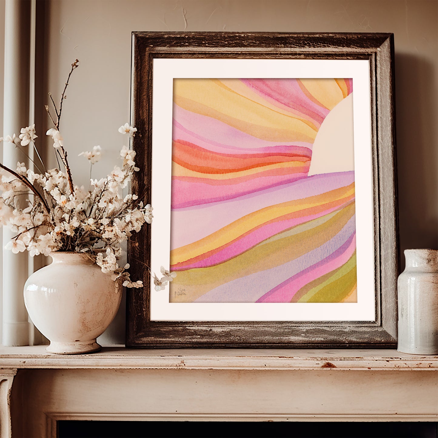 Sun Rays no 4 Fine Art Print | Cozy Wall Art