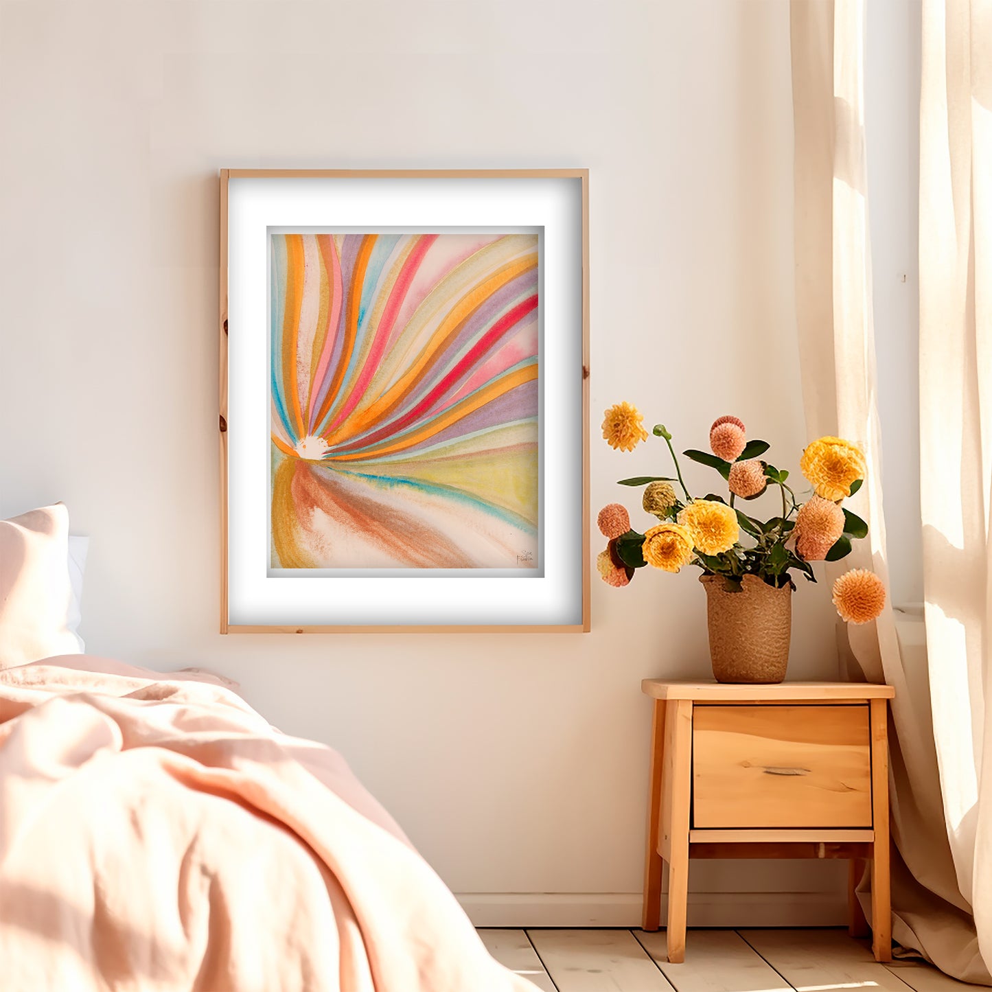 Sun Rays no 6 Fine Art Print | Cozy Wall Art