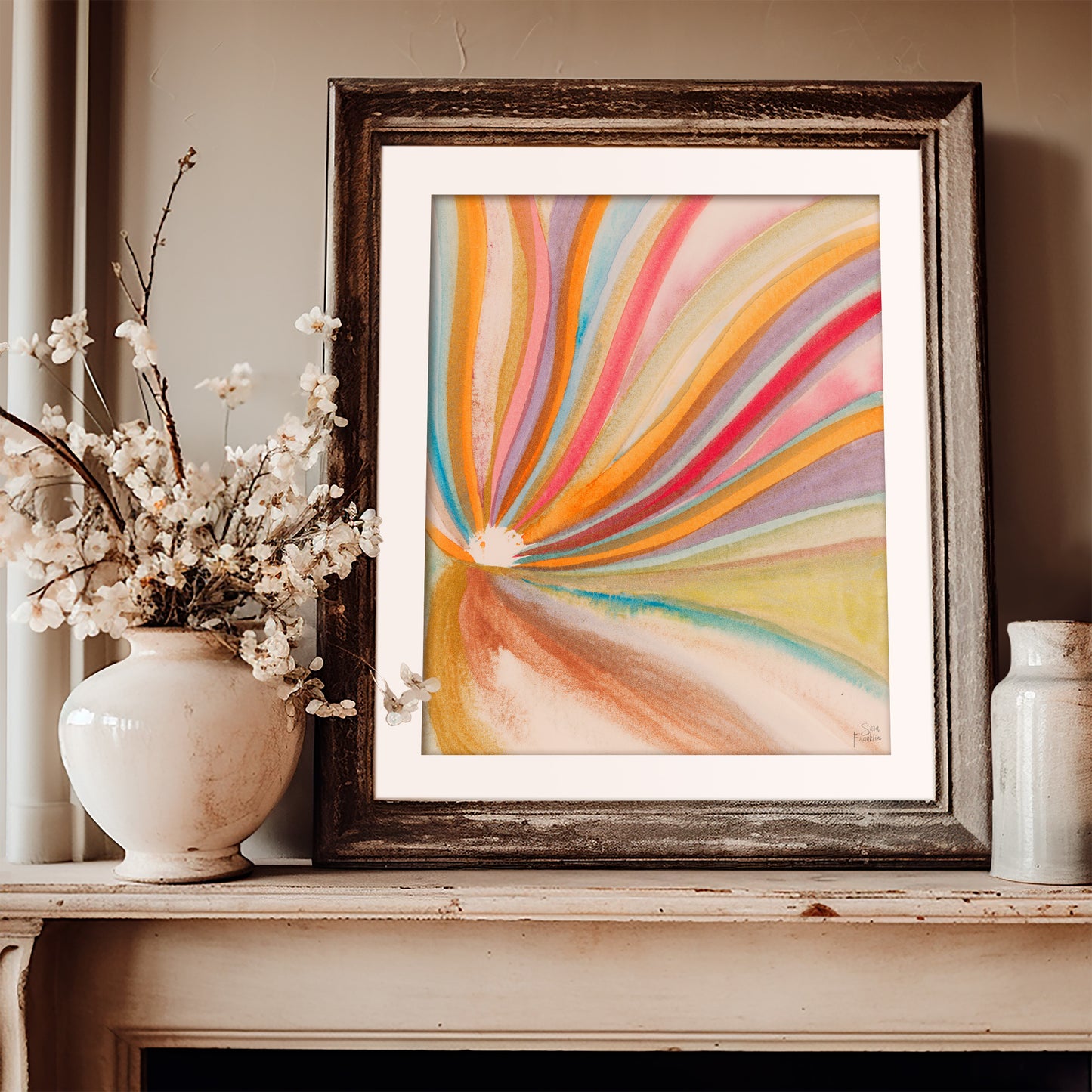 Sun Rays no 6 Fine Art Print | Cozy Wall Art