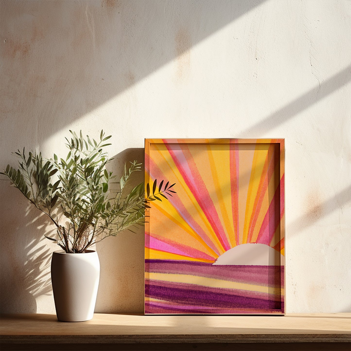 Sun Rays no 7 Fine Art Print | Cozy Wall Art