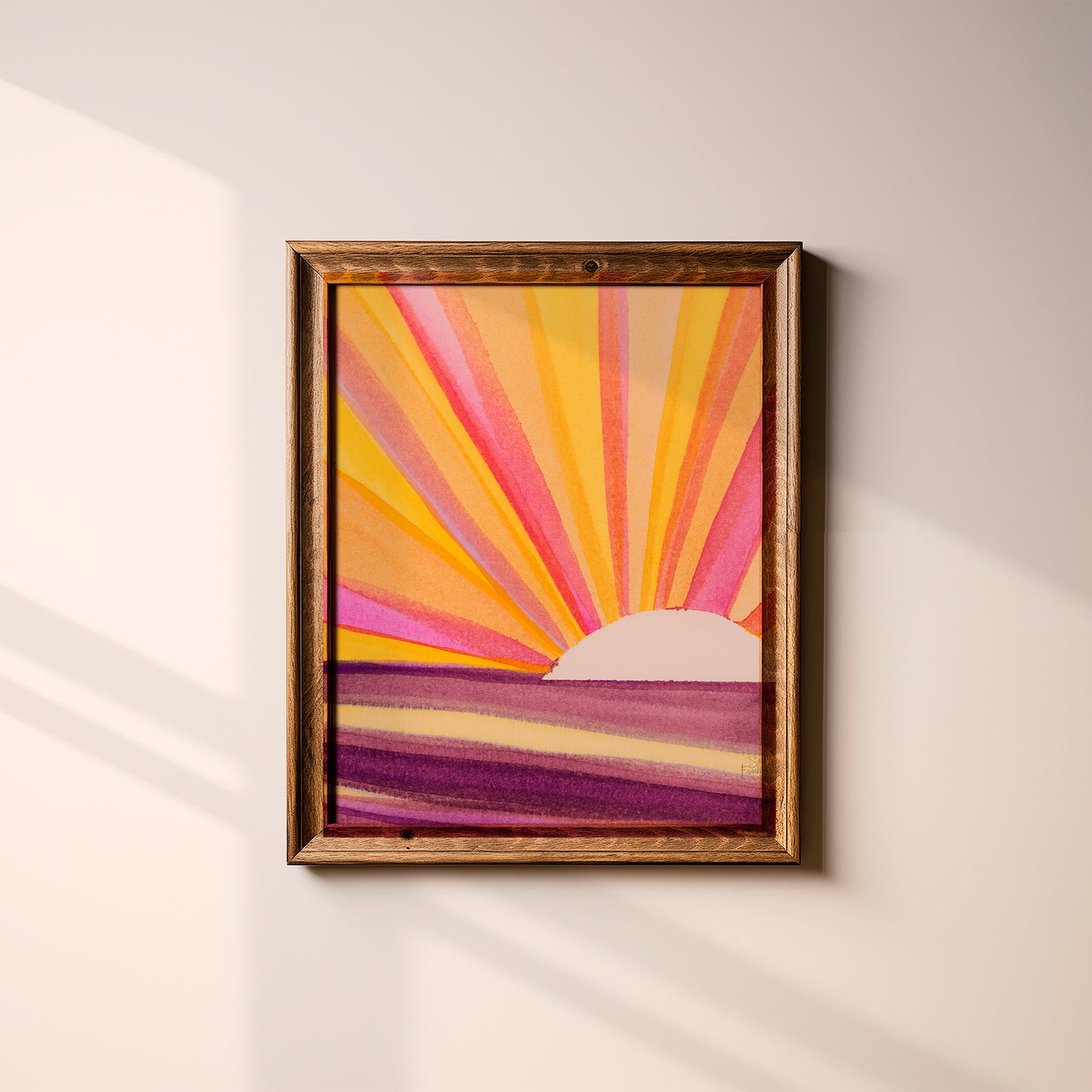 Sun Rays no 7 Fine Art Print | Cozy Wall Art