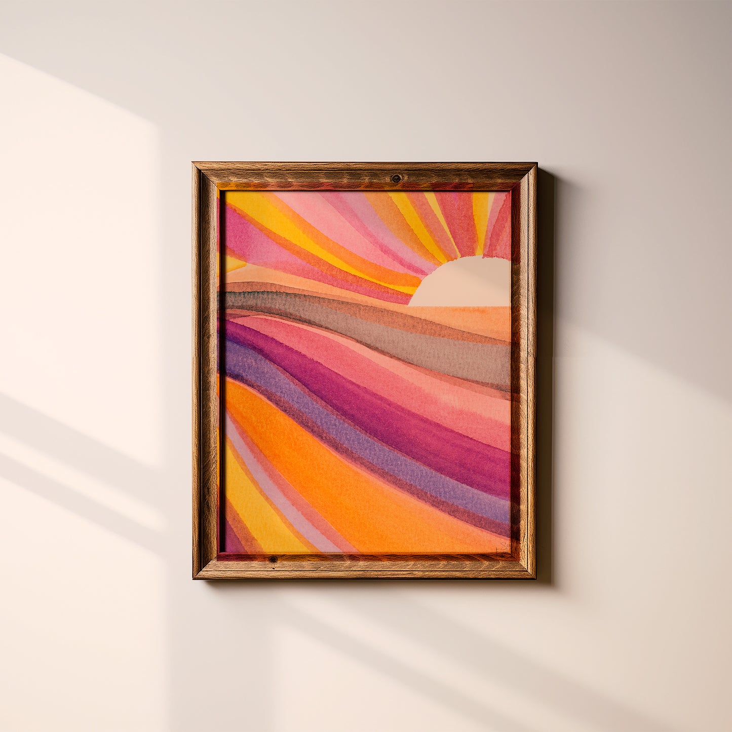 Sun Rays no 8 Fine Art Print | Cozy Wall Art