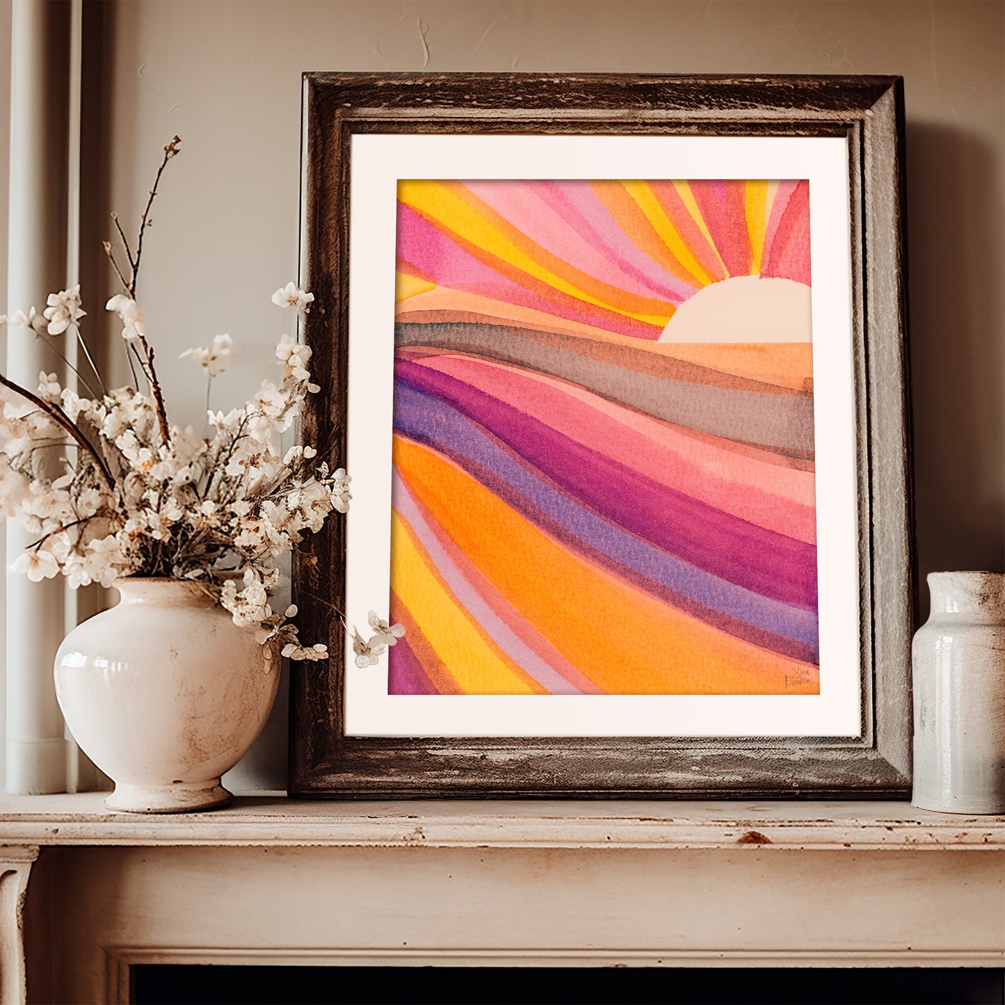 Sun Rays no 8 Fine Art Print | Cozy Wall Art