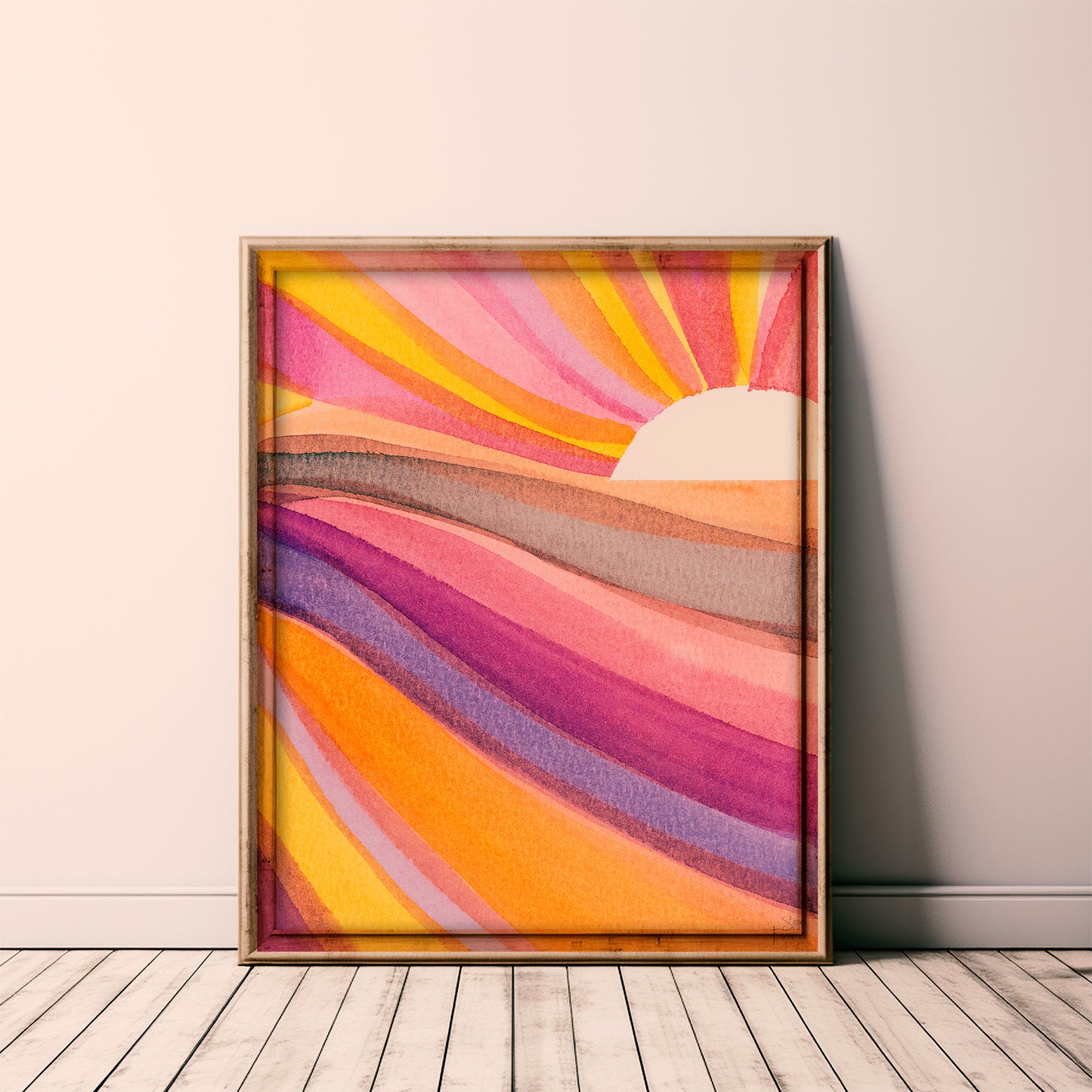 Sun Rays no 8 Fine Art Print | Cozy Wall Art