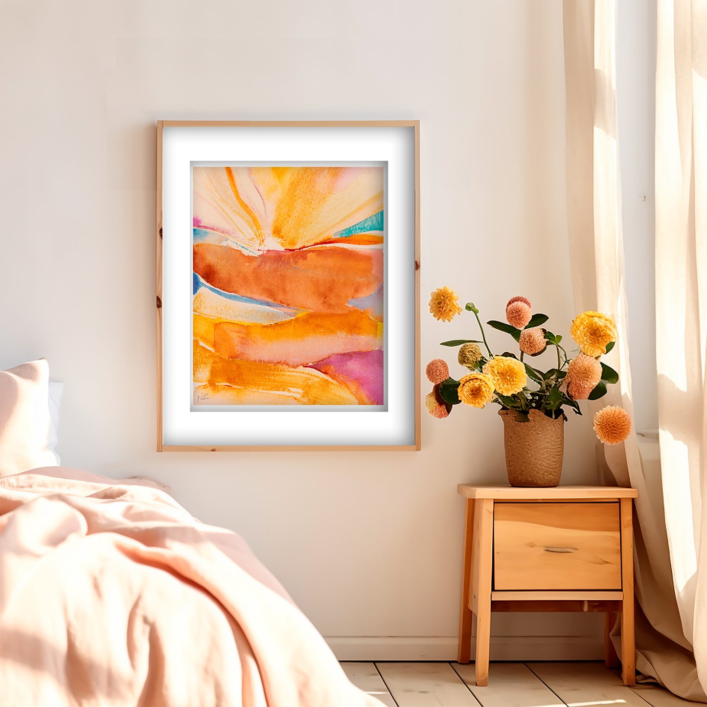 Sun Rays no 9 Fine Art Print | Cozy Wall Art