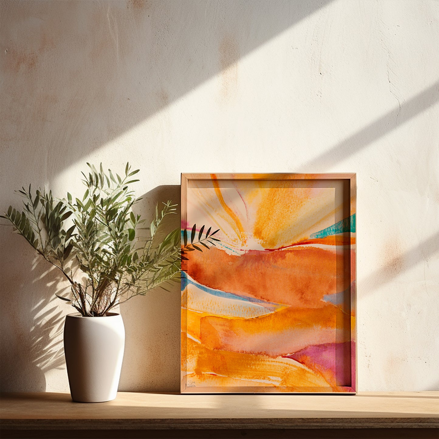 Sun Rays no 9 Fine Art Print | Cozy Wall Art