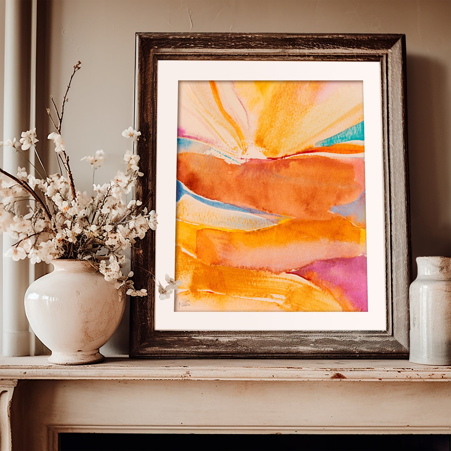 Sun Rays no 9 Fine Art Print | Cozy Wall Art