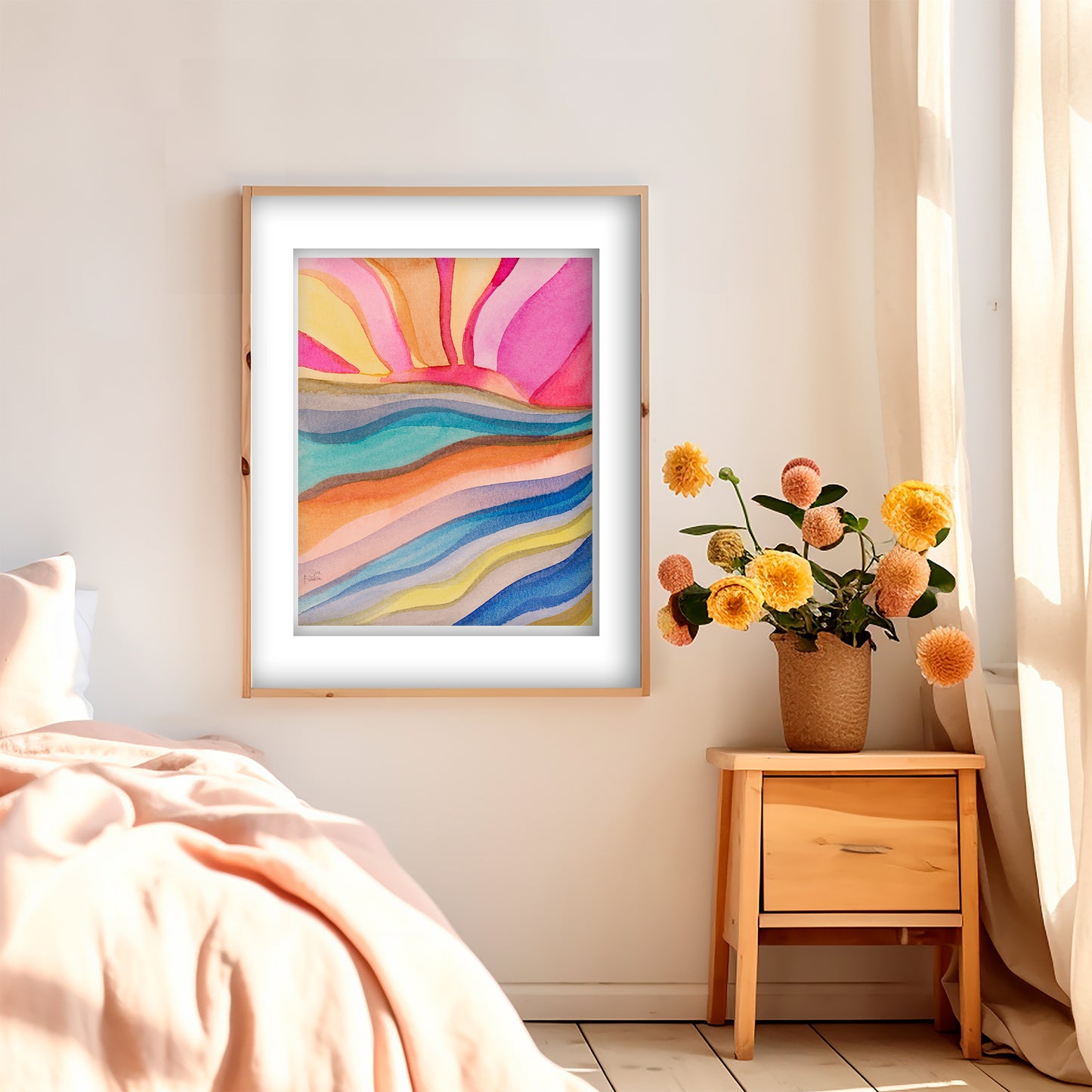 Sun Rays no 5 Fine Art Print | Cozy Wall Art