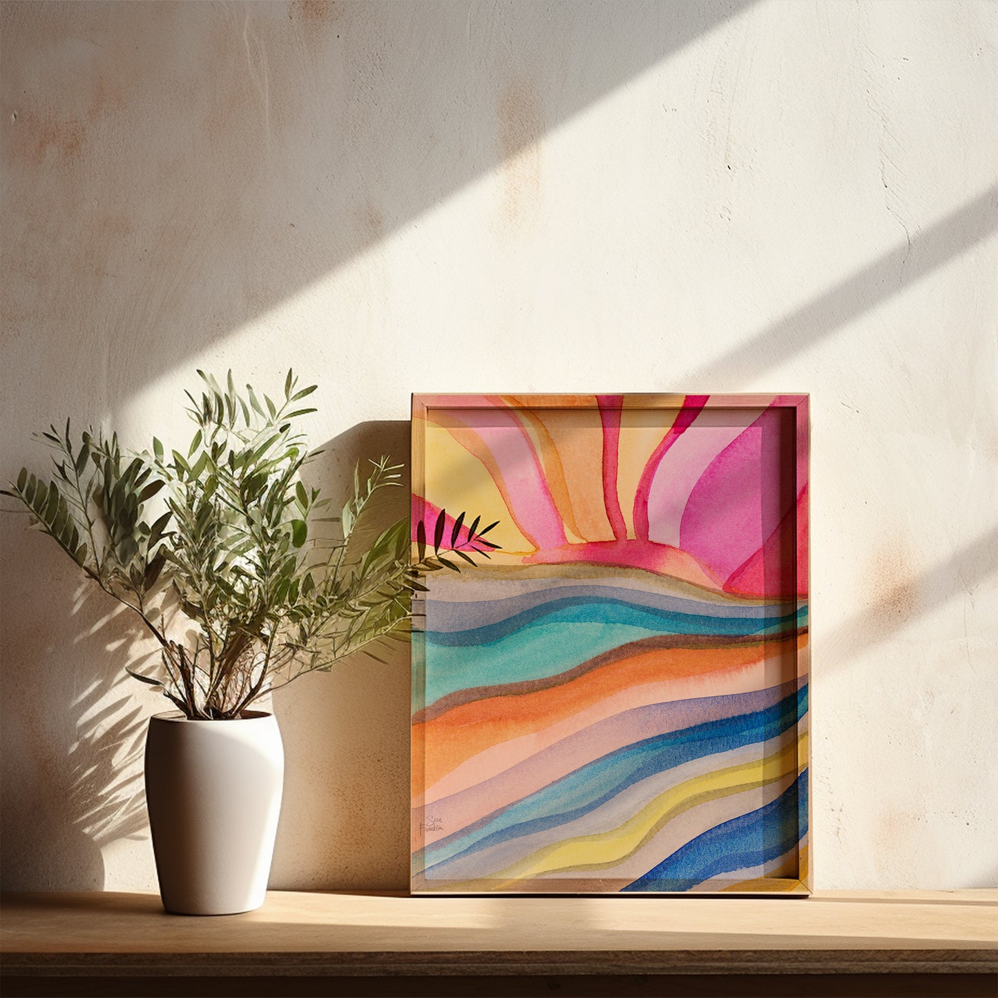 Sun Rays no 5 Fine Art Print | Cozy Wall Art