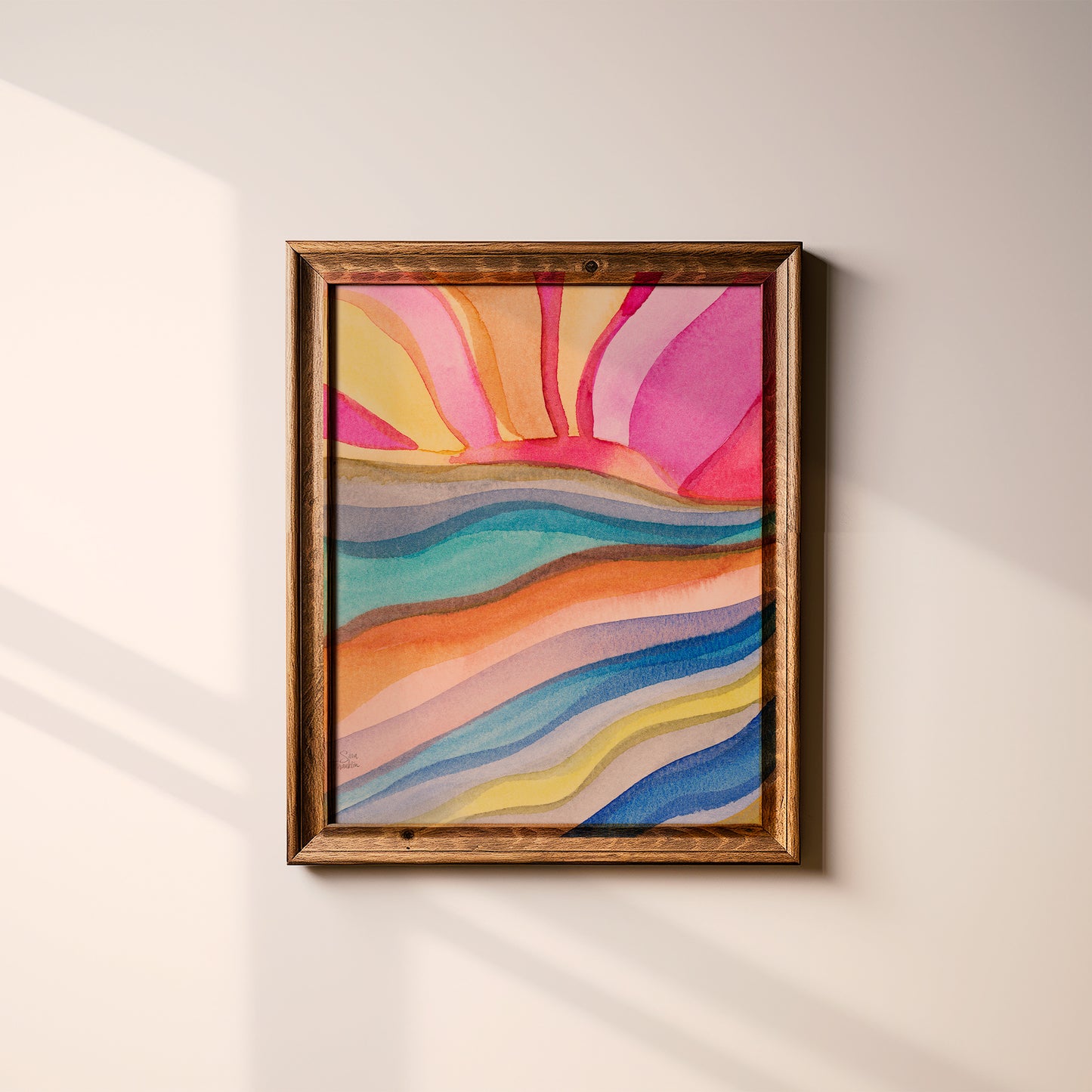 Sun Rays no 5 Fine Art Print | Cozy Wall Art