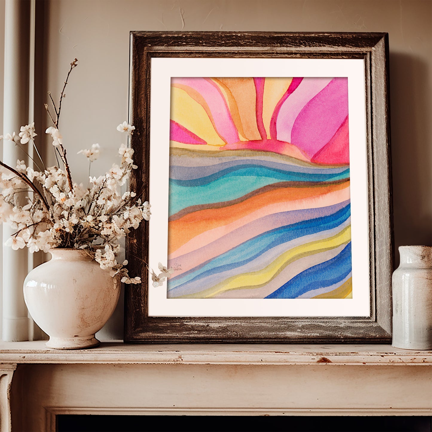 Sun Rays no 5 Fine Art Print | Cozy Wall Art