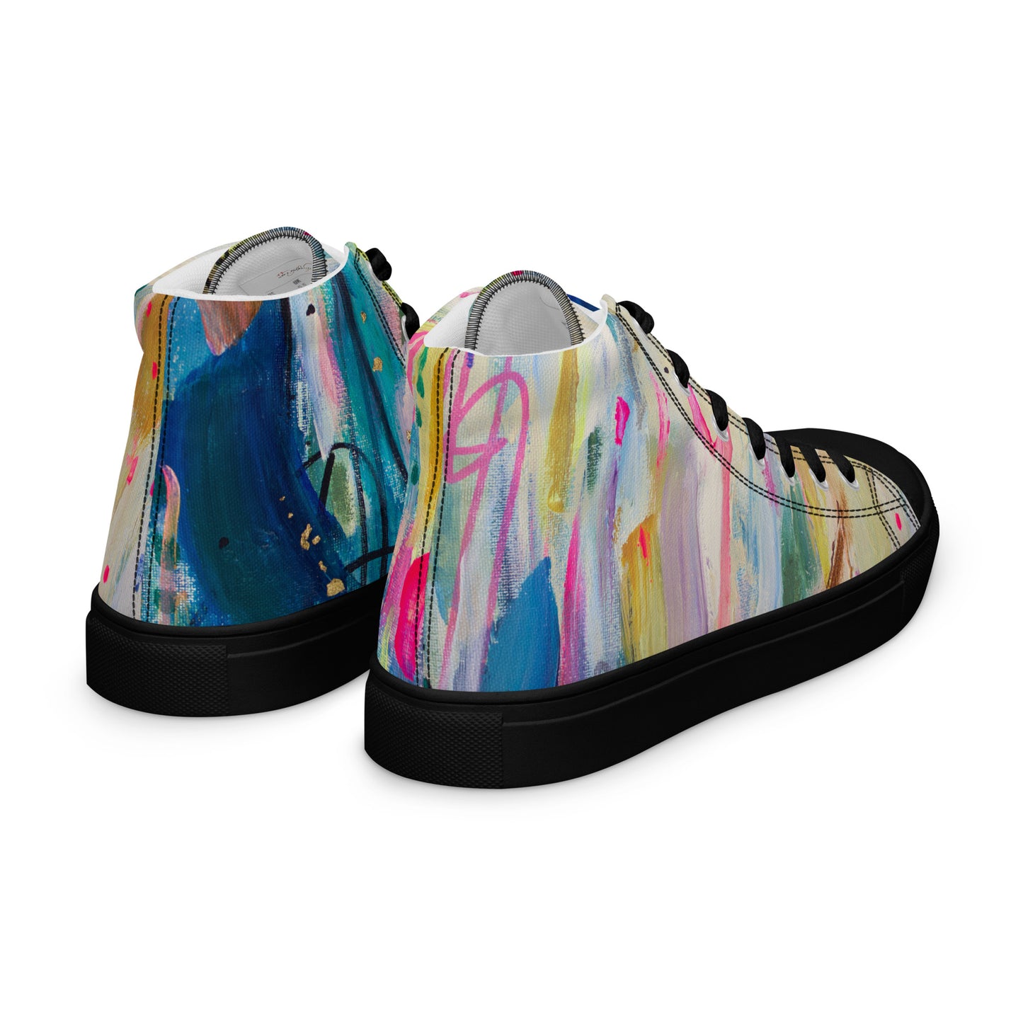 Sky Melt by Sara Franklin | Women’s high top canvas shoes