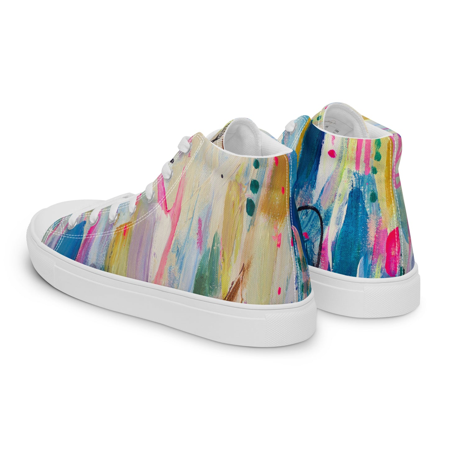 Sky Melt by Sara Franklin | Women’s high top canvas shoes
