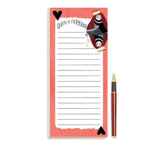 Queen of Everything Magnetic Notepad by Sara Franklin