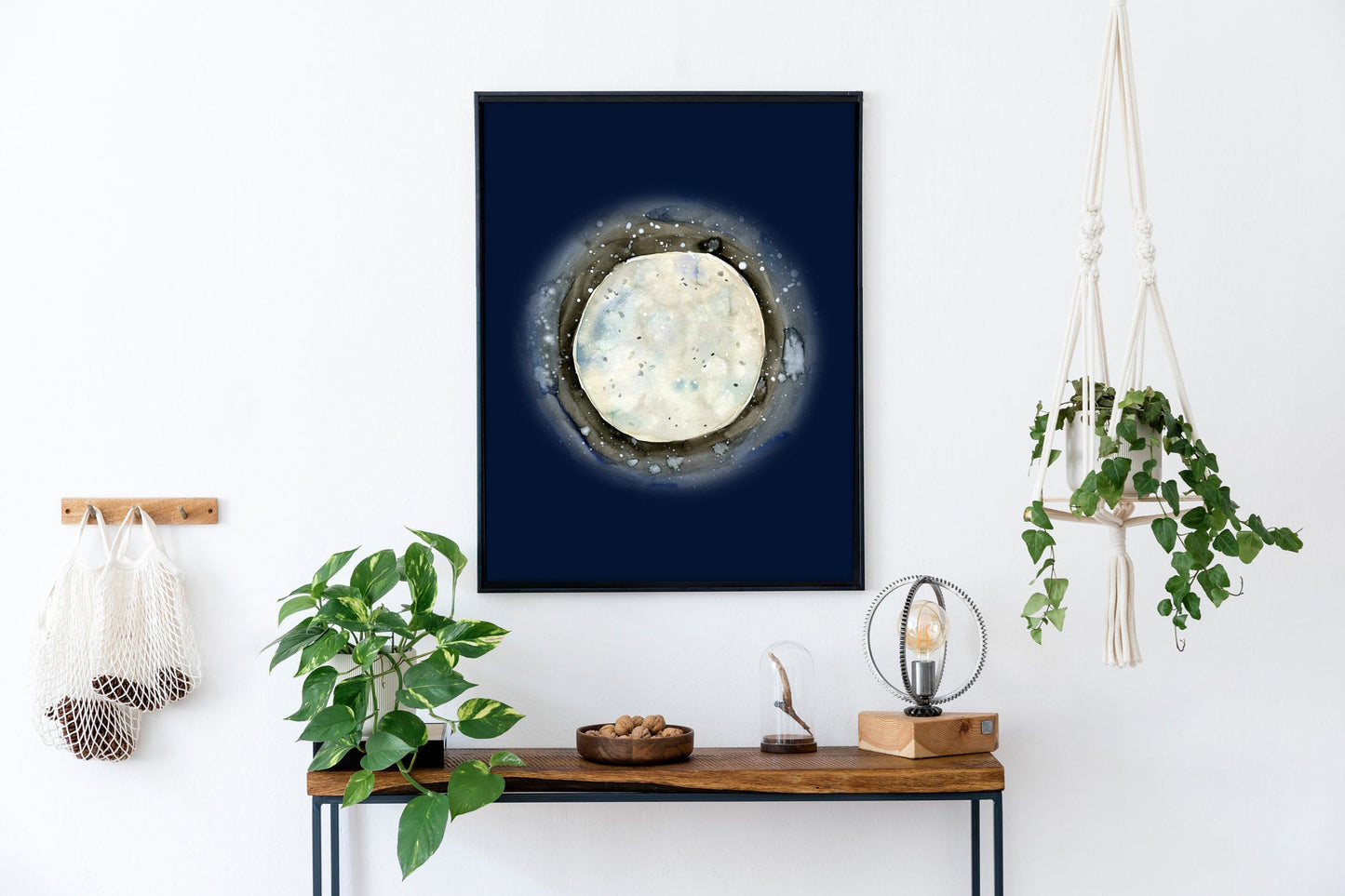 Moon Wall Art Print by Sara Franklin